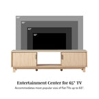 Meuble TV moderne à portes cannelées