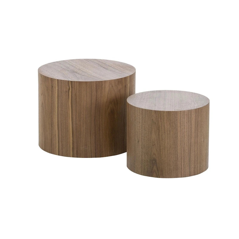 Lot de tables gigognes rondes, tables basses et d'appoint, aucun assemblage requis