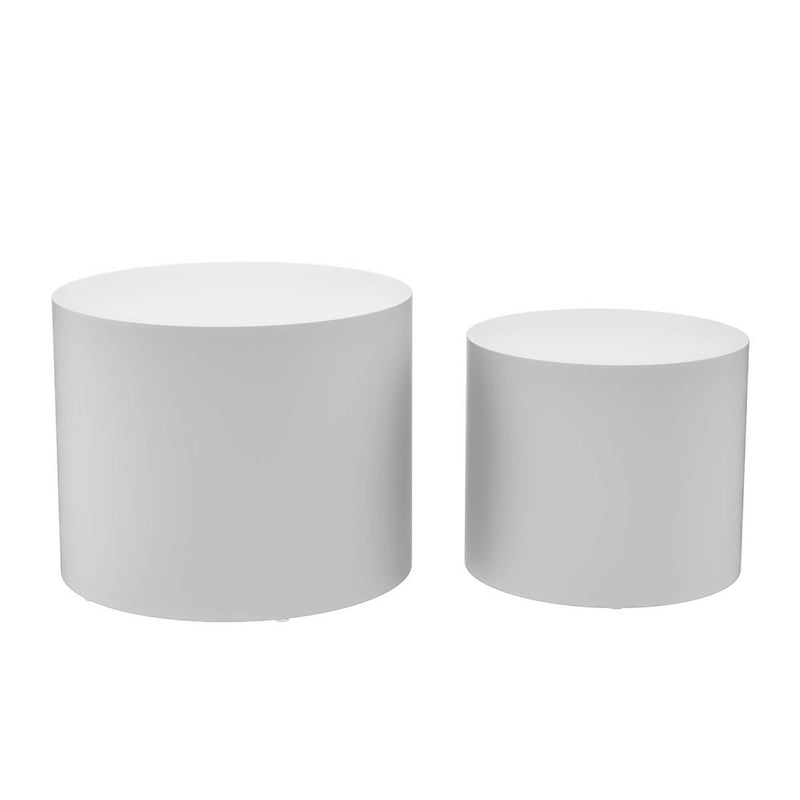 Lot de tables gigognes rondes, tables basses et d'appoint, aucun assemblage requis