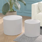Lot de tables gigognes rondes, tables basses et d'appoint, aucun assemblage requis
