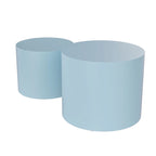 Lot de tables gigognes rondes, tables basses et d'appoint, aucun assemblage requis