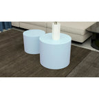 Lot de tables gigognes rondes, tables basses et d'appoint, aucun assemblage requis