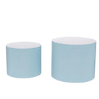 Lot de tables gigognes rondes, tables basses et d'appoint, aucun assemblage requis