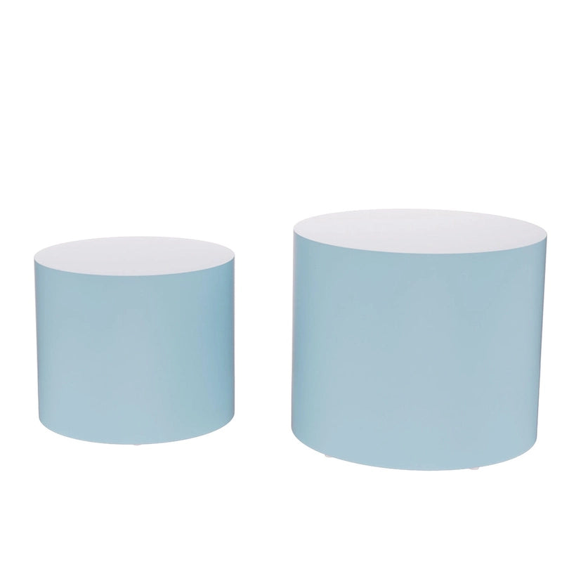 Lot de tables gigognes rondes, tables basses et d'appoint, aucun assemblage requis