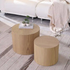Lot de tables gigognes rondes, tables basses et d'appoint, aucun assemblage requis