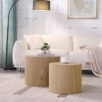 Lot de tables gigognes rondes, tables basses et d'appoint, aucun assemblage requis