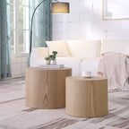 Lot de tables gigognes rondes, tables basses et d'appoint, aucun assemblage requis