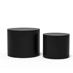 Lot de tables gigognes rondes, tables basses et d'appoint, aucun assemblage requis