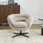 Fauteuil pivotant de club en chenille