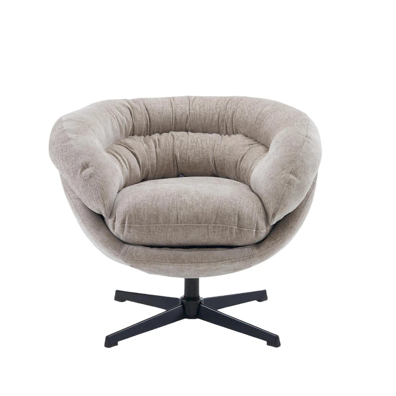 Fauteuil pivotant de club en chenille