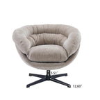 Fauteuil pivotant de club en chenille