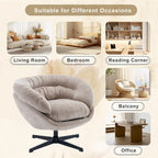 Fauteuil pivotant de club en chenille