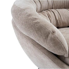 Fauteuil pivotant de club en chenille