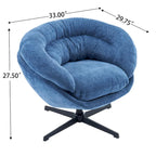 Fauteuil pivotant de club en chenille