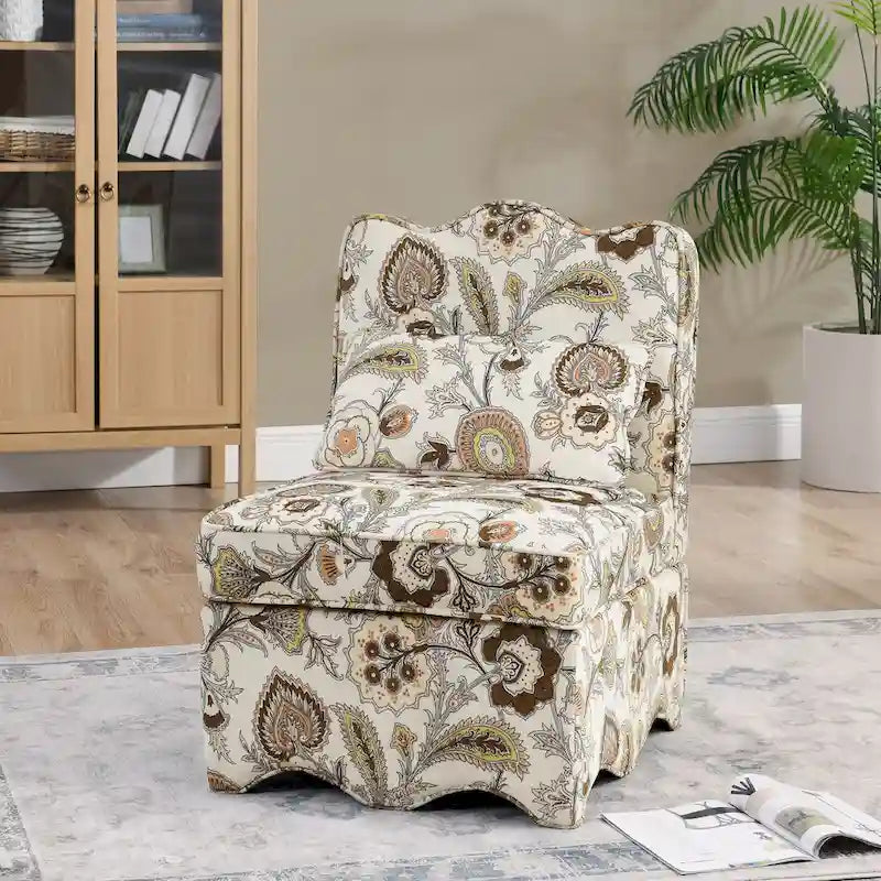 Chaise de salle à manger individuelle en velours avec coussin d'assise moelleux