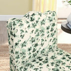 Chaise de salle à manger individuelle en velours avec coussin d'assise moelleux