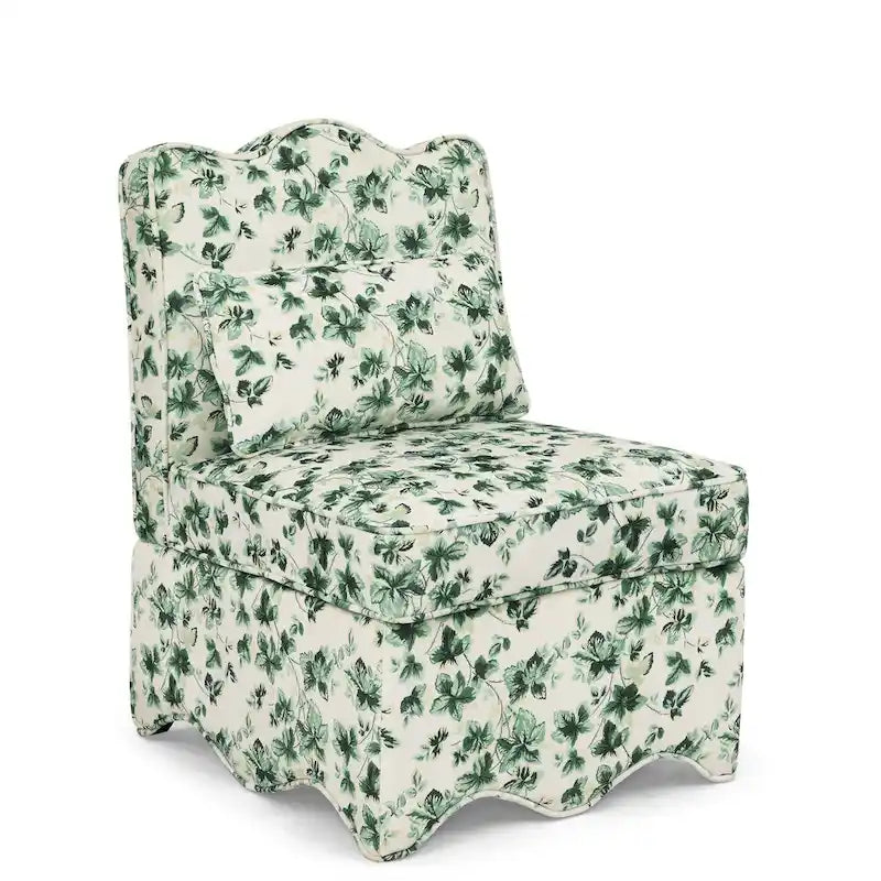 Chaise de salle à manger individuelle en velours avec coussin d'assise moelleux