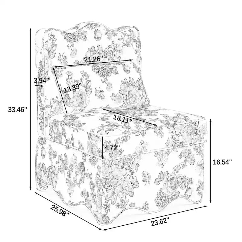 Chaise de salle à manger individuelle en velours avec coussin d'assise moelleux