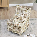 Chaise de salle à manger individuelle en velours avec coussin d'assise moelleux