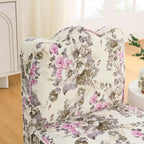 Chaise de salle à manger individuelle en velours avec coussin d'assise moelleux