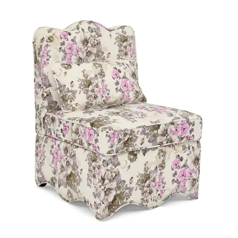Chaise de salle à manger individuelle en velours avec coussin d'assise moelleux