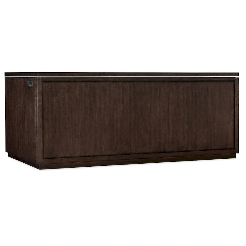 Bureau d'ordinateur contemporain industriel de 183 cm de large