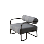 Fauteuil d'appoint en velours côtelé avec cadre en fer pour salon