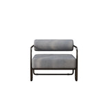 Fauteuil d'appoint en velours côtelé avec cadre en fer pour salon