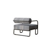 Fauteuil d'appoint en velours côtelé avec cadre en fer pour salon