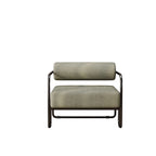 Fauteuil d'appoint en velours côtelé avec cadre en fer pour salon