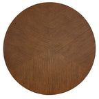 Table d'appoint ronde à 2 niveaux - 26,5 - Marron