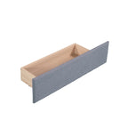 Lit de repos double avec tiroir, cadre de lit en bois, double gigogne rembourré, pas besoin de sommier tapissier pour adolescents