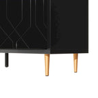 Meuble TV moderne de 65 po avec portes et étagères réglables pour téléviseurs jusqu'à 70 po
