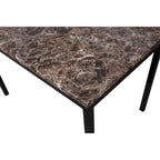 Ensemble de salle à manger 5 pièces de style moderne avec table rectangulaire et 4 chaises hautes rembourrées