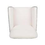 Fauteuil d'appoint rembourré avec pieds en bois
