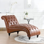Fauteuil d'appoint rembourré avec pieds en bois