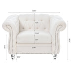 Fauteuil classique confortable à 1 place pour le salon