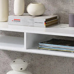 Console 3 étagères en acier Glam 48 pouces