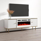 Meuble TV avec cheminée électrique 63