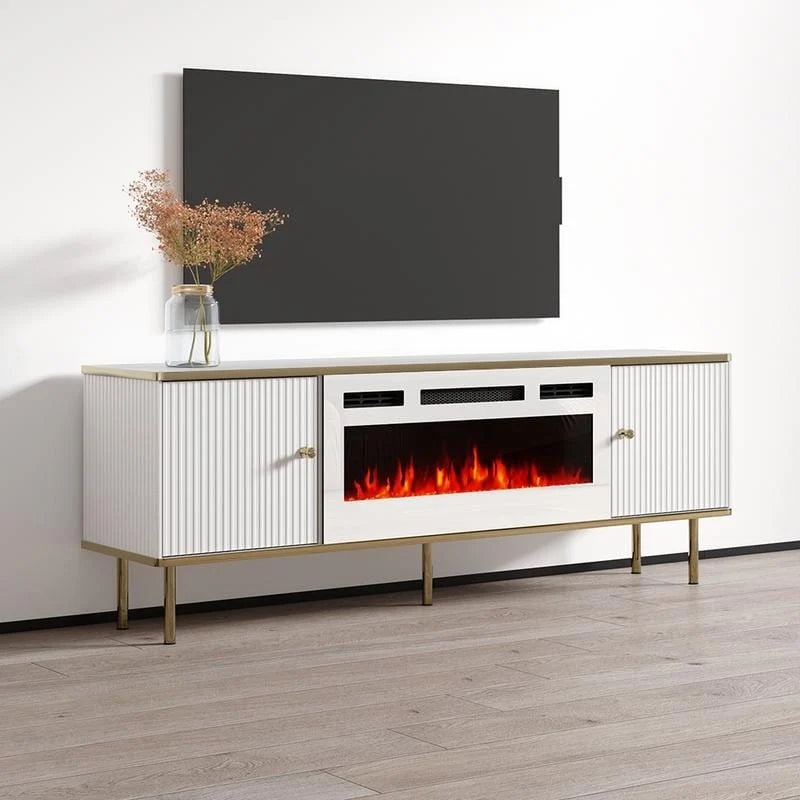 Meuble TV avec cheminée électrique 63
