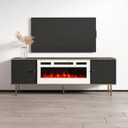 Meuble TV avec cheminée électrique 63