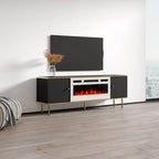 Meuble TV avec cheminée électrique 63