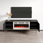 Meuble TV avec cheminée électrique 63