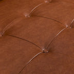 Canapé tufté Mid-century Barnard avec coussins décoratifs
