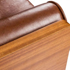 Canapé tufté Mid-century Barnard avec coussins décoratifs