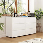 Commode double blanche à 6 tiroirs de qualité supérieure de 150 cm de long