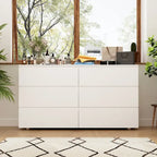 Commode double blanche à 6 tiroirs de qualité supérieure de 150 cm de long