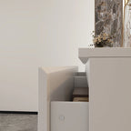 Commode double blanche à 6 tiroirs de qualité supérieure de 150 cm de long