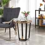 Tables d'appoint pour salon, lot de 2 - 19,7P x 19,7L x 22,2H