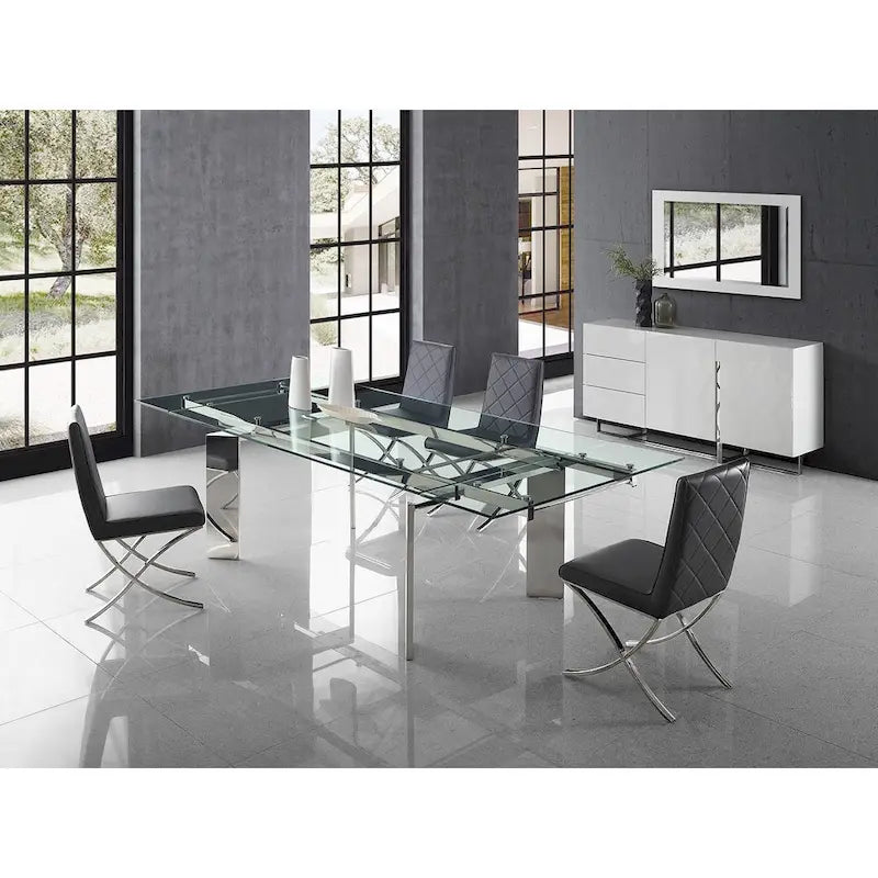 Table à manger en verre